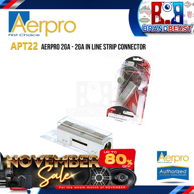 Aerpro APT22 2GA to 2GA In Line Strip Connector