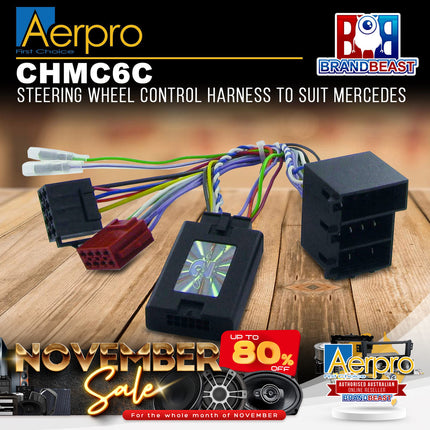 Aerpro CHMC6C Steering Wheel Control Harness Suit Mercedes C-Class/CLK