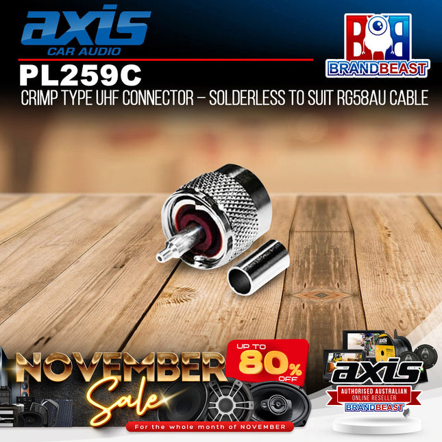 Axis PL259C UHF Connector Solderless