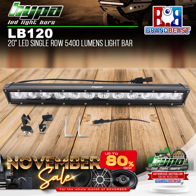 HYPA LB120 20" LED Single Row 5400 Lumens Light Bar