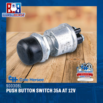 Cole Hersee 90030BL Push Button Switch 35A at 12V