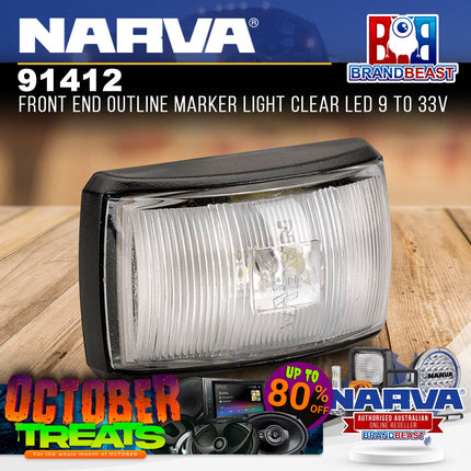 Narva 91412 Front End Outline Marker Light Clear LED 9 To 33V