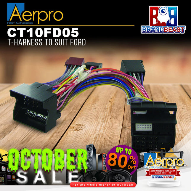 Aerpro CT10FD05 T-Harness to Suit Ford
