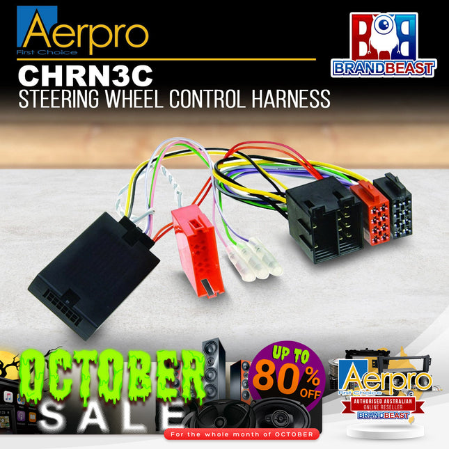 Aerpro CHRN3C Steering Wheel Control Harness Suit Renault ISO