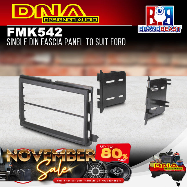 DNA FM-K542 Single DIN Fascia Panel To Suit Ford