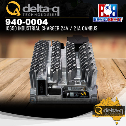 Delta-Q 940-0004 IC650 24V/21A Industrial Battery Charger CANBUS