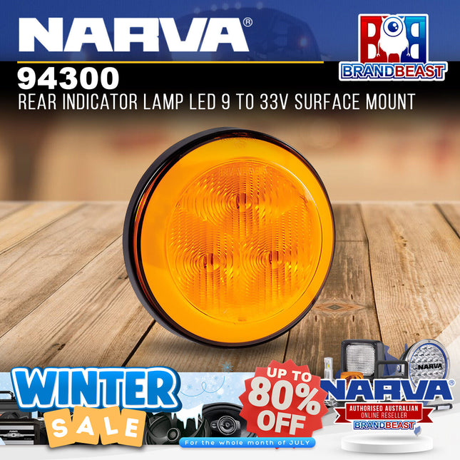 Narva 94300 Rear Indicator Lamp LED 9 To 33V Surface Mount