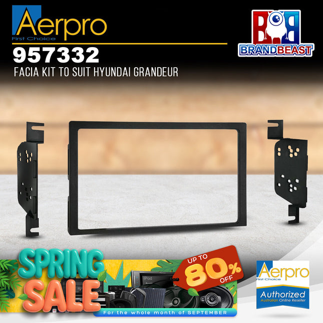 Aerpro 957332 Double DIN Facia Kit to Suit Hyundai Grandeur
