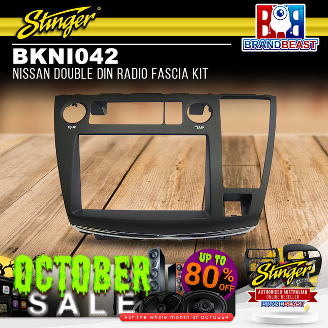 Stinger BKNI042 Nissan Double DIN Radio Fascia Kit