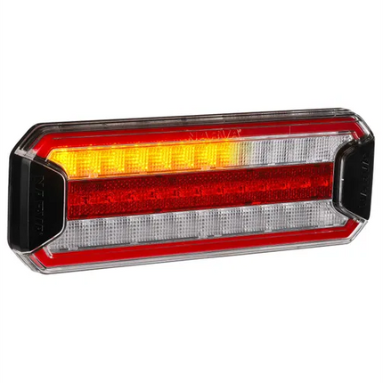 Narva 97212 Model 72 Rear Stop/Tail, Sequential Direction/Reverse Lamps With In-Built Retro Reflectors And 0.5M Of Hard-Wired Cable, Pair