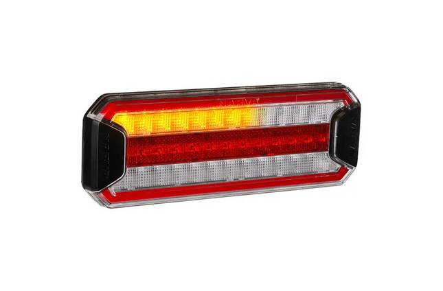 Narva 97212 Model 72 Rear Stop/Tail, Sequential Direction/Reverse Lamps With In-Built Retro Reflectors And 0.5M Of Hard-Wired Cable, Pair