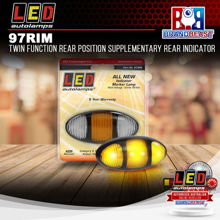 LED Autolamps 97RIM Twin Function Rear Position Supplementary Rear Indicator
