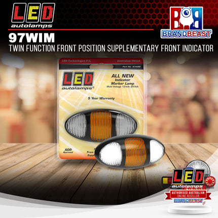 LED Autolamps 97WIM Twin Function Front Position Supplementary Front Indicator