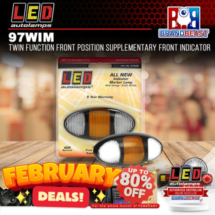 LED Autolamps 97WIM Twin Function Front Position  Supplementary Front Indicator