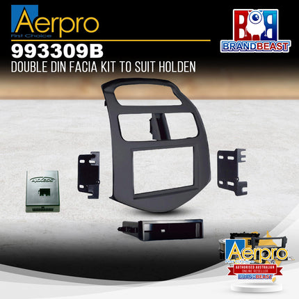 Aerpro 993309B Single/Double DIN Facia Kit to Suit Holden Barina Spark