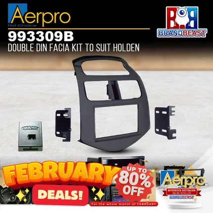 Aerpro 993309B Single/Double DIN Facia Kit to Suit Holden Barina Spark