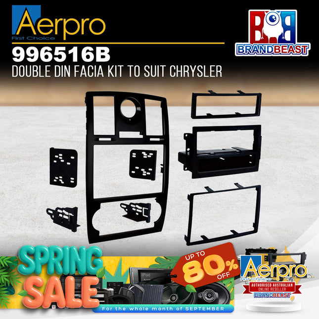 Aerpro 996516B Single/Double DIN Facia Kit to Suit Chrysler 300C