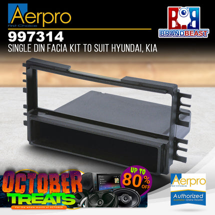 Aerpro 997314 Single DIN Facia Kit to Suit Kia Optima/Hyundai Elantra 2000-2005