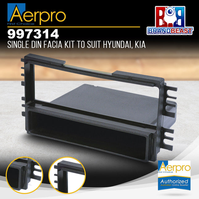 Aerpro 997314 Single DIN Facia Kit to Suit Kia Optima/Hyundai Elantra 2000-2005