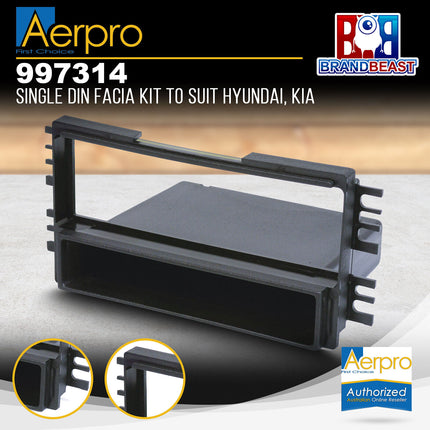 Aerpro 997314 Single DIN Facia Kit to Suit Kia Optima/Hyundai Elantra 2000-2005