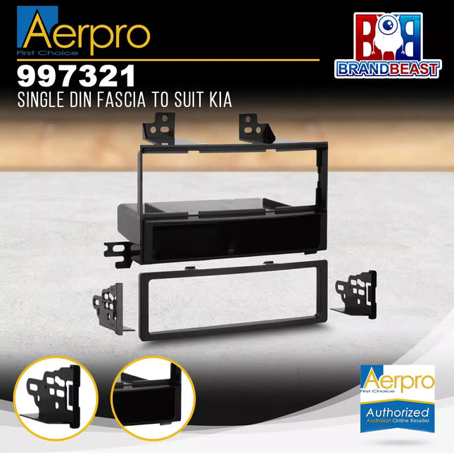 Aerpro 997321 Single DIN Facia Kit to Sui Kia Rio