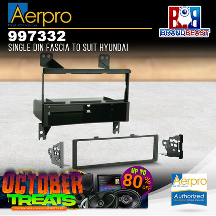 Aerpro 997332 Single DIN Facia Kit to Suit Hyundai Grandeur