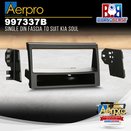 Aerpro 997337B Single DIN Facia Kit to Suit Kia Soul
