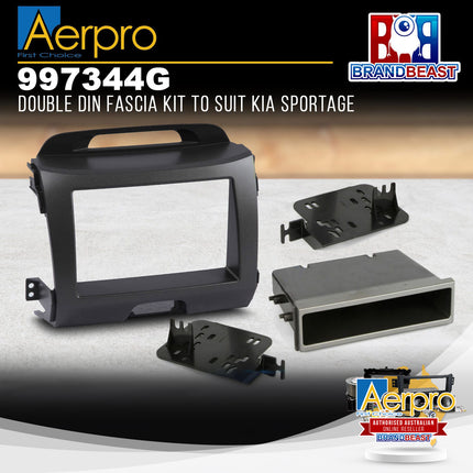 Aerpro 997344G Single/Double DIN Facia Kit to Suit Kia Sportage