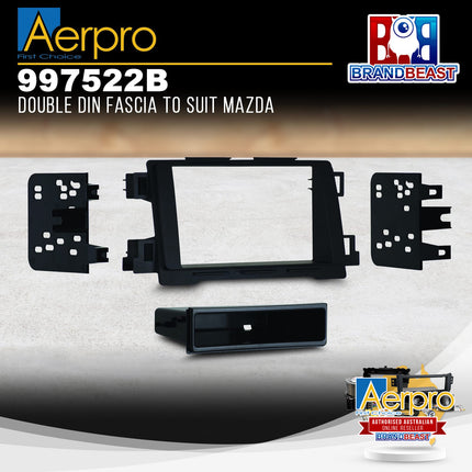 Aerpro 997522B Single/Double DIN Facia Kit to Suit Mazda Vehicles