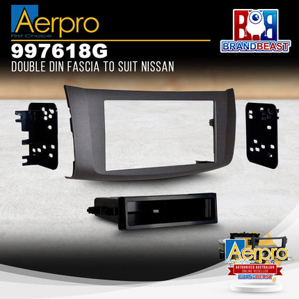 Aerpro 997618G Single/Double DIN Facia Kit Suit Nissan Pulsar 2013 - 2017