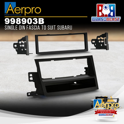 Aerpro 998903B Single DIN Facia Kit to Suit Subaru Vehicles