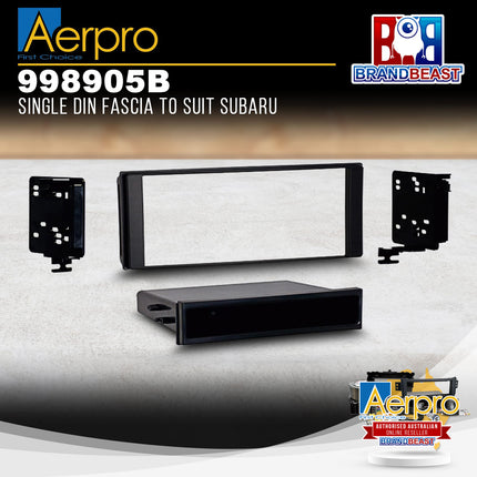 Aerpro 998905B Single/Double DIN Facia Kit Suit Select Subaru Vehicles