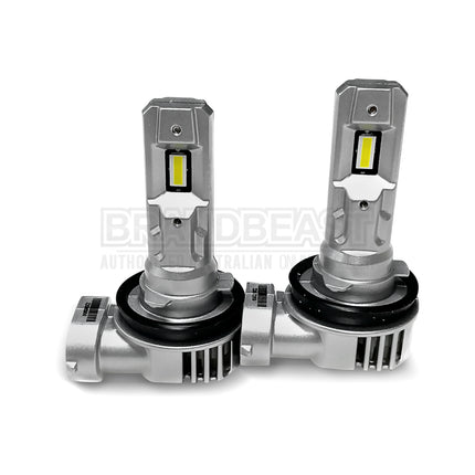 JW Speaker 999011DFP H11/9/8/16 LED Headlight Kit Direct Fit Plus 12V 6000K – Ultra-Bright, Plug & Play, Road-Legal Upgrade