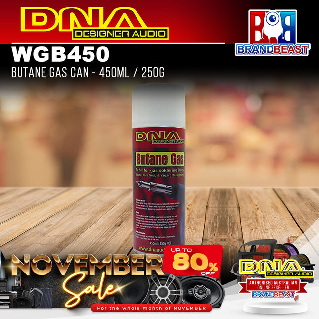 DNA WGB450 Butane Gas Can 450ml / 250g