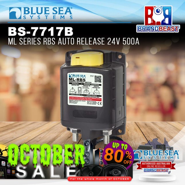 Blue Sea Systems BS-7717B ML Series RBS Auto Release 24v 500A