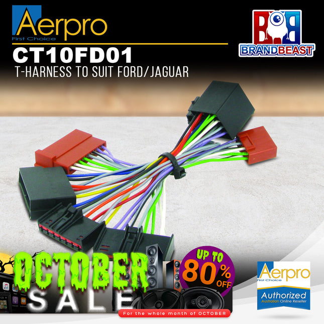 Aerpro CT10FD01 T-Harness to Suit Ford/Jaguar