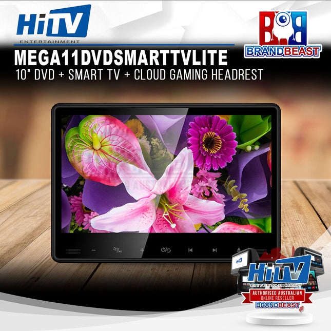 HiTV 9SNDVD106INMNT-TWIN Mega 11 DVD Smart TV 10.6" Headrest System - Twin Pack