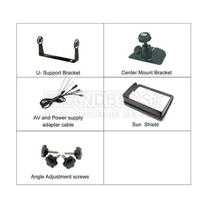 AUTOBACS HD73WP - 7 Inch High Res Waterproof Monitor