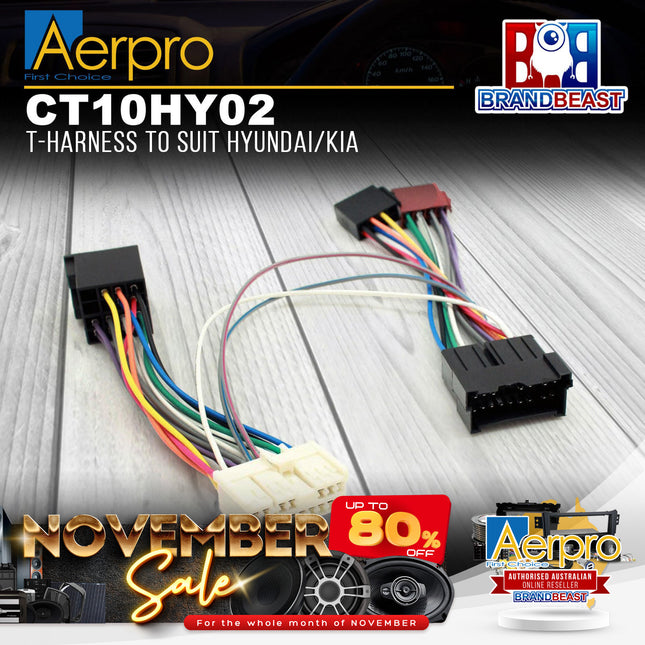 Aerpro CT10HY02 T-Harness to Suit Hyundai/Kia