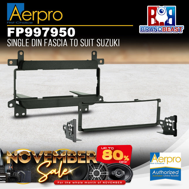 Aerpro FP997950 Single DIN Black Facia Kit Suit Suzuki Grand Vitara 2002 - 2004