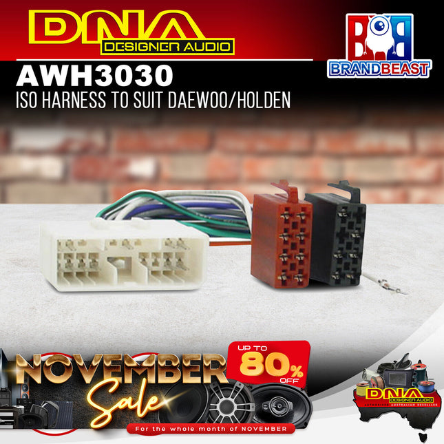 DNA AWH3030 ISO Harness to Suit Daewoo/Holden