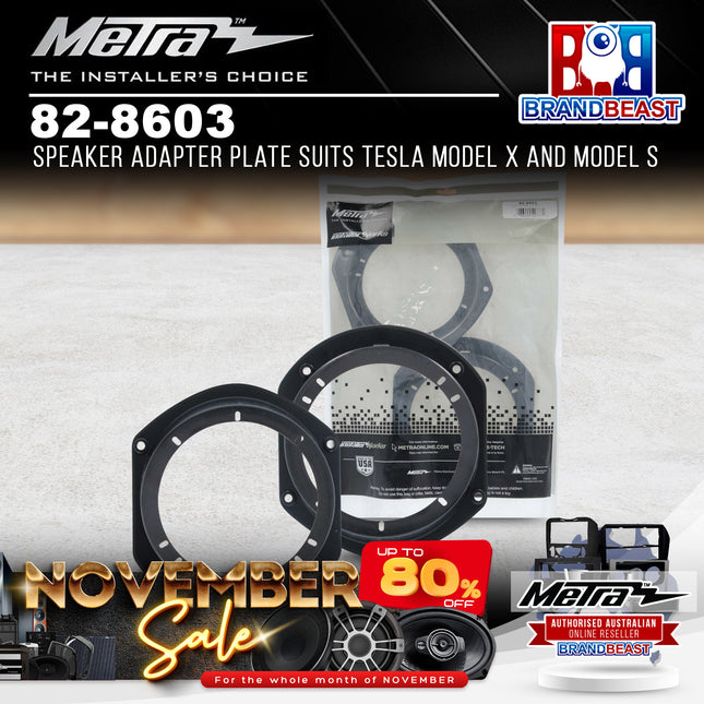 Metra 82-8603 Speaker Adapter Plate To Suits Tesla Model X and Model S