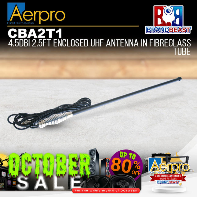 Aerpro CBA2T1 4.5dBi 477MHz Black Radome UHF Antenna