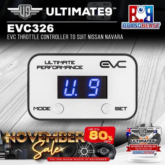 Ultimate9 EVC326 EVC Throttle Controller to Suit Nissan Navara