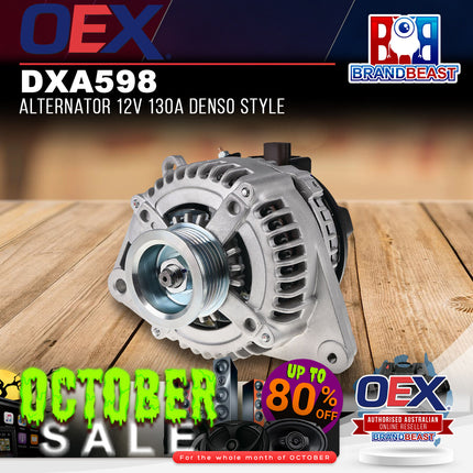 OEX DXA598 Alternator 12V 130A Denso Style