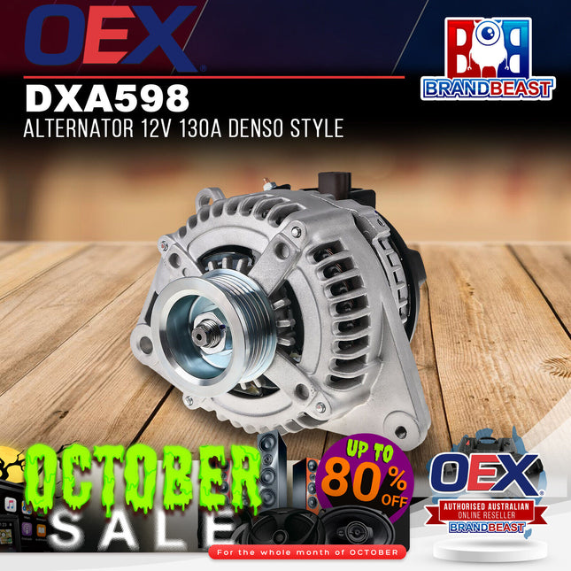 OEX DXA598 Alternator 12V 130A Denso Style