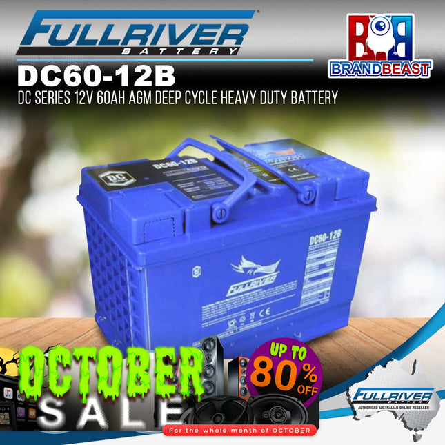 Fullriver DC60-12B DC Series 12V 60Ah AGM Deep Cycle Heavy Duty Battery