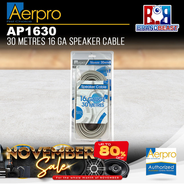 Aerpro AP1630 30m 16 Gauge Speaker Cable