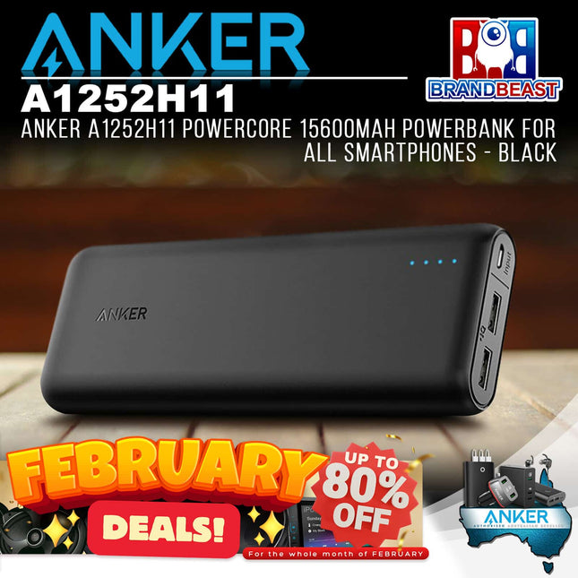 Anker A1252H11 PowerCore 15600mAh Powerbank for All Smartphones - Black