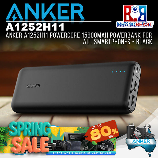 Anker A1252H11 PowerCore 15600mAh Powerbank for All Smartphones - Black